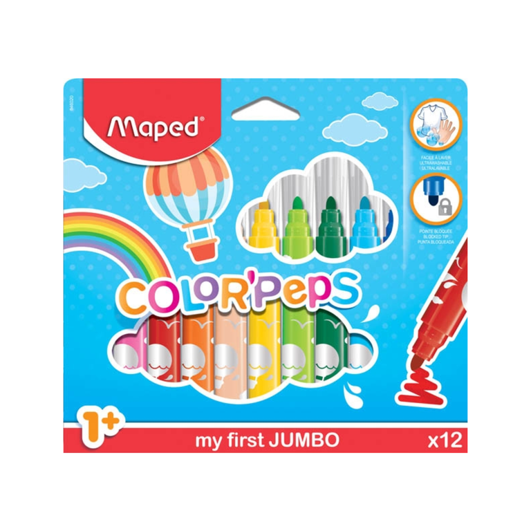 Maped Color Peps Marker Jumbo 1X12 FR84602010